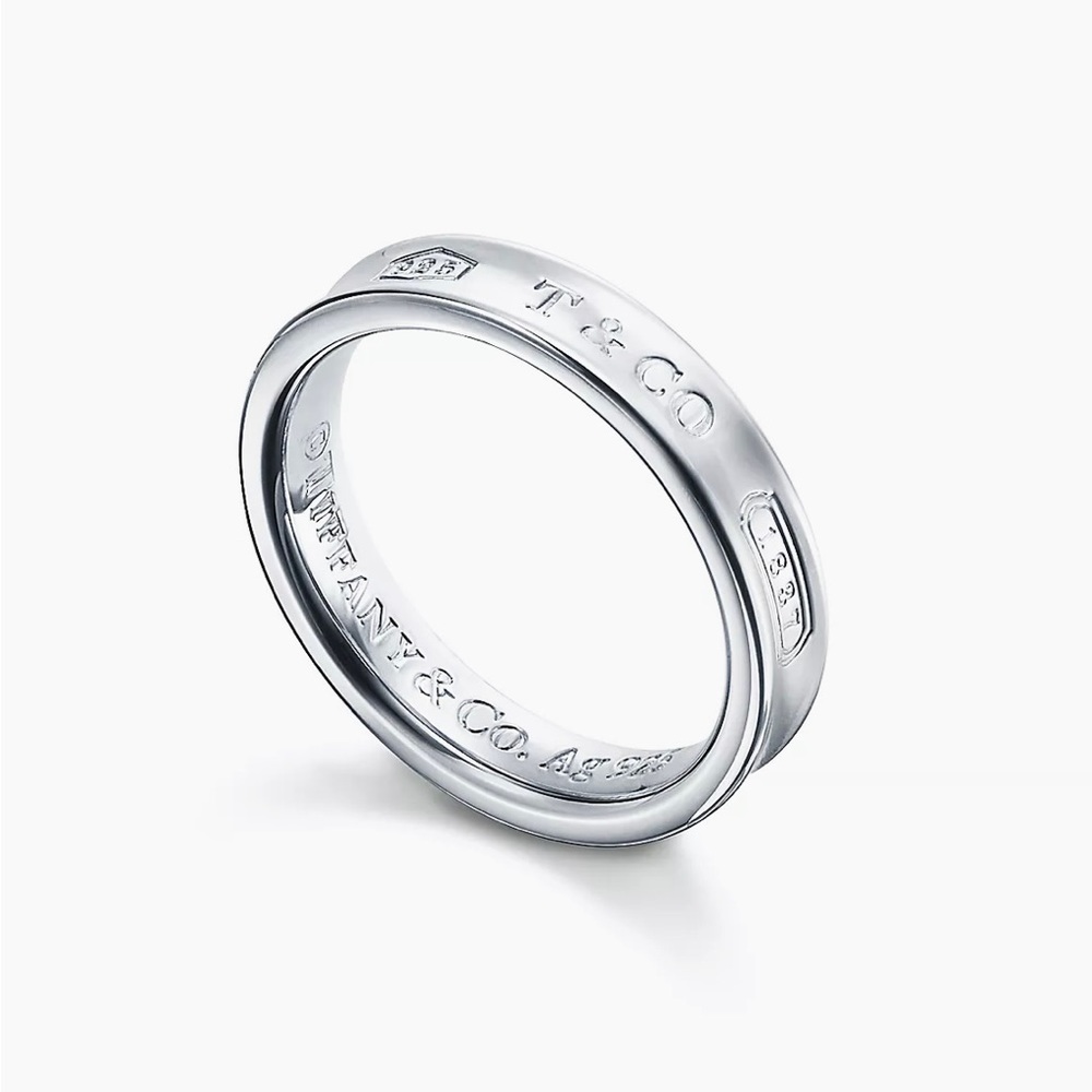 Sterling silver Tiffany 1837 ring